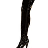 Empower Platform Patent Thigh High Shoes - Honour Clothing