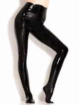 Feeted Latex Leggings - Honour Clothing