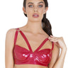 Fire Red Latex Bra - Honour Clothing