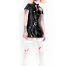 PVC Black Delphine Dress Halloween Offer - Honour Clothing