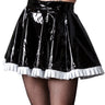 Flirty Frilly PVC Missy Skirt - Honour Clothing