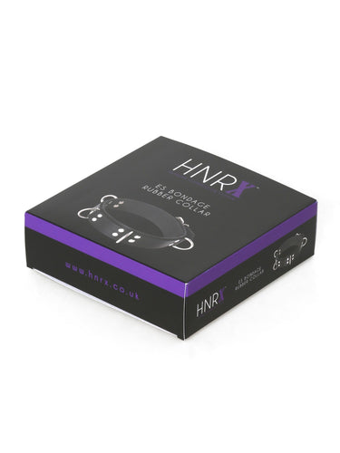 HNRX Thick Latex/Rubber Double Layer Choker With 4 D Rings
