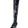 PVC Rosalie Thigh High Boots - Honour Clothing