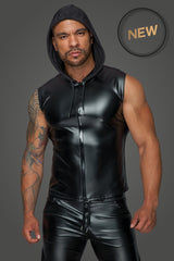 Hooded Shirt With Drawstring Cord - Honour Clothing