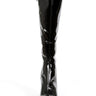 Knee High Patent Clarity Boots - Honour Clothing