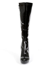 Knee High Patent Clarity Boots - Honour Clothing