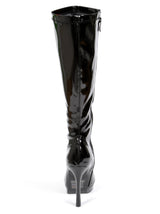 Knee High Patent Clarity Boots - Honour Clothing