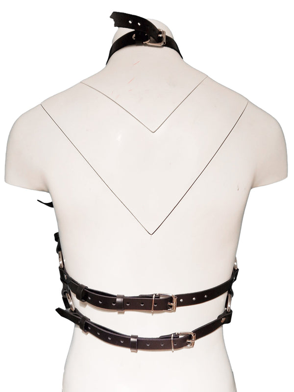 Leather Longline Chest Harness