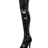 Lace Up Fiery Thigh High Boots - Honour Clothing