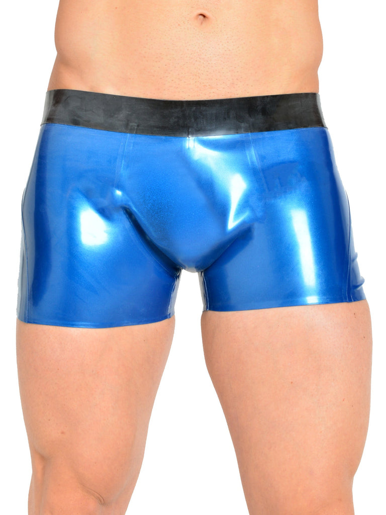 Latex Blue & Black Shorts - Honour Clothing