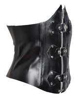 Latex Buckled Underbust Corset - Honour Clothing