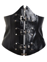 Latex Buckled Underbust Corset - Honour Clothing
