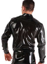 Latex Classic Shirt In Black - Honour Clothing