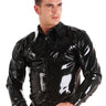 Latex Classic Shirt In Black - Honour Clothing