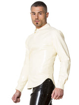 Latex Classic Shirt In White - Honour Clothing