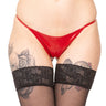Latex Fire Red G String - Honour Clothing