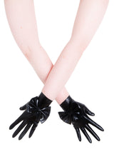 Latex Gloves With Bow - Honour Clothing