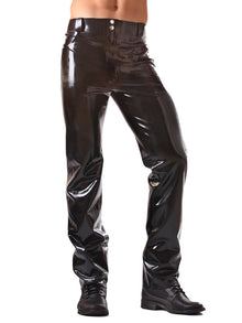 Latex Jeans With Pockets Front & Back - Honour Clothing