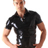Latex Polo Top-Top-Honourclothing-L-R1640.BLKL-Honour Clothing