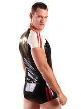 Latex Red Stripe Shorts - Honour Clothing