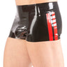 Latex Red Stripe Shorts - Honour Clothing