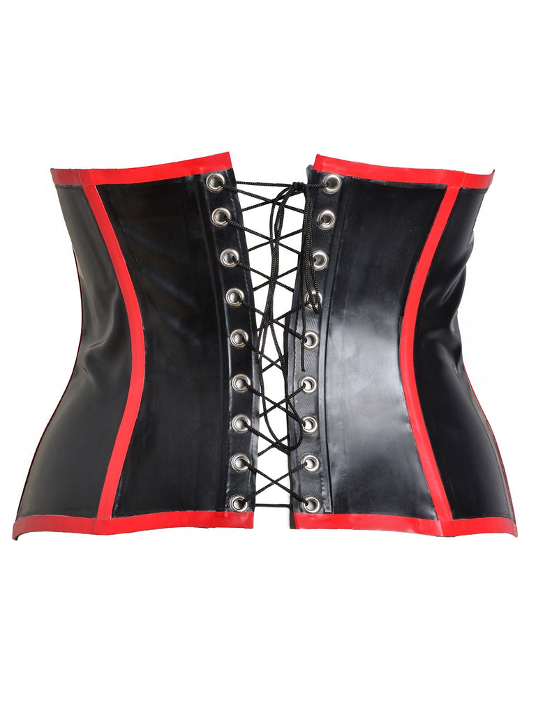 Plus Size Buckled Latex Corset – Honour Clothing
