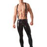 Latex Skinny Jeans With Braces - Honour Clothing
