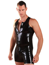 Latex Vest With Zip - Honour Clothing