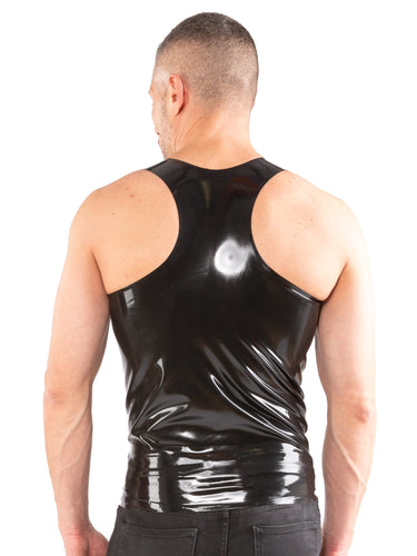 Latex Y-Shaped Vest-Top-Honourclothing--Honour Clothing
