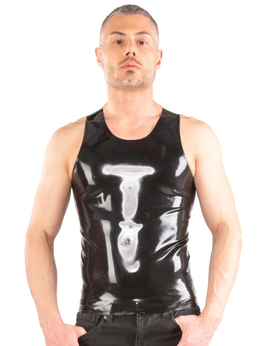 Latex Y-Shaped Vest-Top-Honourclothing--Honour Clothing