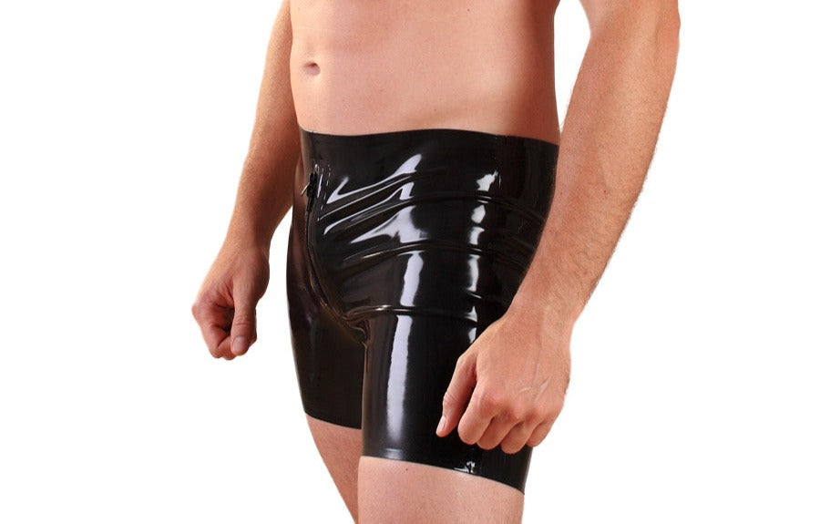 Latex Zipped Classic Shorts - Honour Clothing