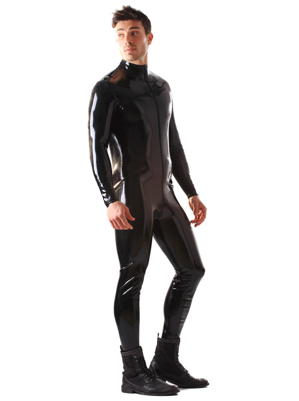 Latex Zipped Male Catsuit - Honour Clothing