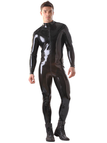 Latex Zipped Male Catsuit - Honour Clothing