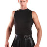 Leather Black Gladiator Kilt - Honour Clothing