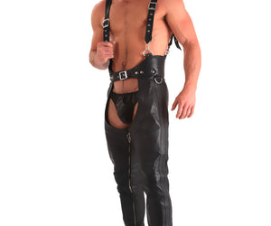 Leather Classic Chaps & Braces - Honour Clothing