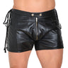 Leather Emperor Shorts With Lacing - Honour Clothing
