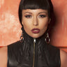 Leather High Collar Demi Top - Honour Clothing