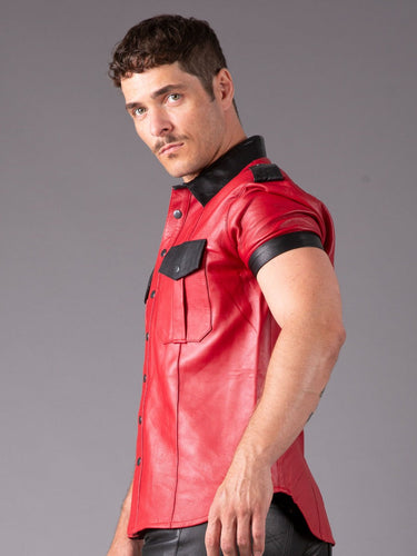 Leather Slim Fit Classic Shirt - Honour Clothing