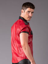 Leather Slim Fit Classic Shirt - Honour Clothing