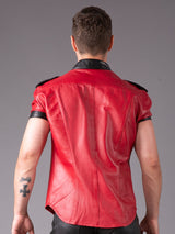 Leather Slim Fit Classic Shirt - Honour Clothing