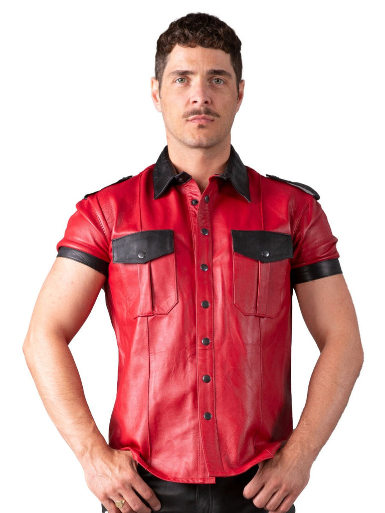 Leather Slim Fit Classic Shirt - Honour Clothing