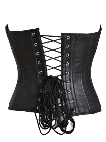 Leather Vera Corset With Buckles - Honour Clothing