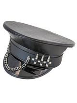 Leather With Chain Uniform Hat - Honour Clothing