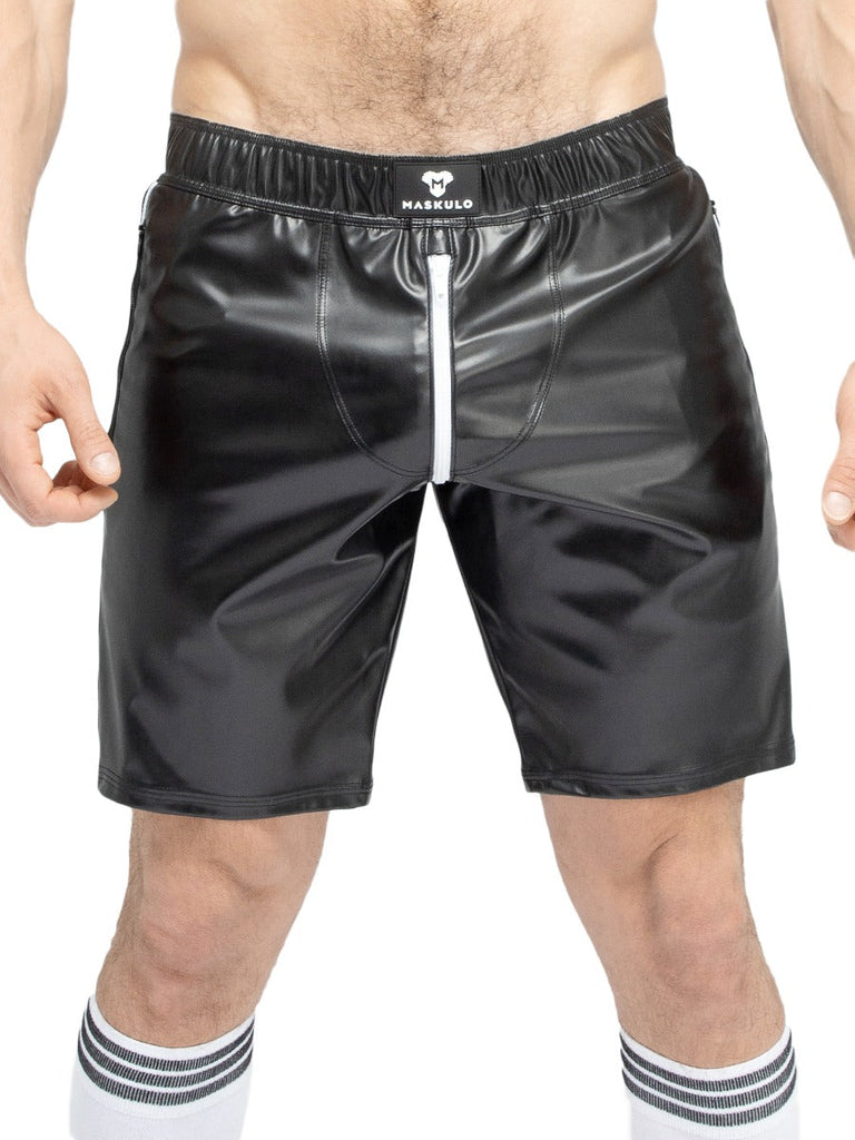Leatherette Athlete Shorts - Honour Clothing