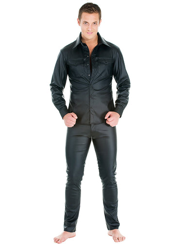 Leatherette Classic Style Shirt - Honour Clothing