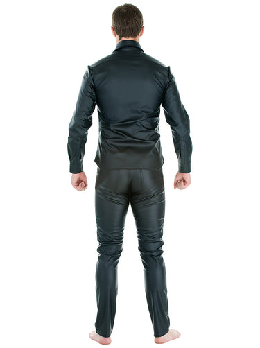 Leatherette Classic Style Shirt - Honour Clothing