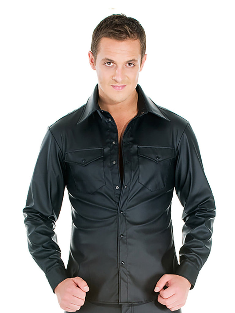 Leatherette Classic Style Shirt - Honour Clothing
