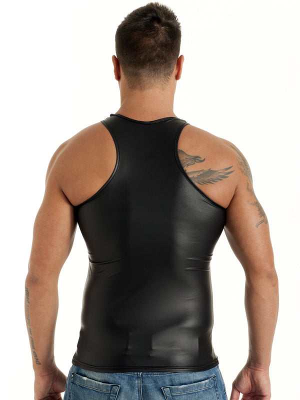 Leatherette Marco Tank Top - Honour Clothing