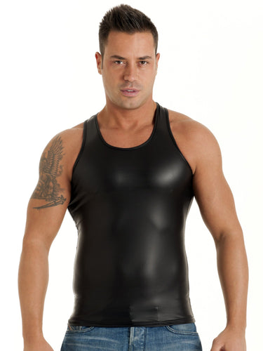 Leatherette Marco Tank Top - Honour Clothing