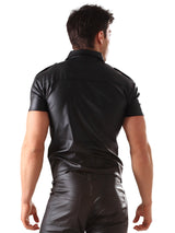 Leatherette Mens Top - Honour Clothing